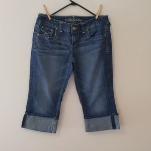 Capri, stretch, jeans, sized as 9/10